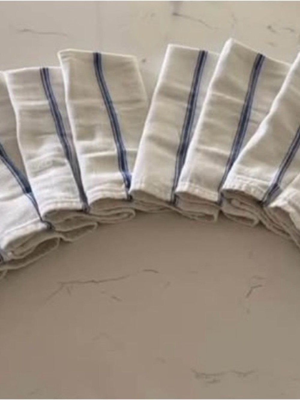 Vintage Herringbone Dish Towels, Set of 12